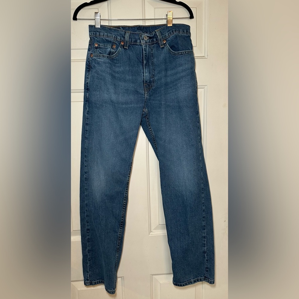 Levi's Men's 505 Regular‎ Stretch Straight Leg Jeans, Blue,size 30X30